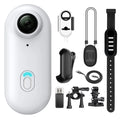 4K Waterptoor Thumb Pocket Small Action POV Camera WI-FI Live Stream Mini Body Camera Black 128GB Wearable Battery Cop Cam